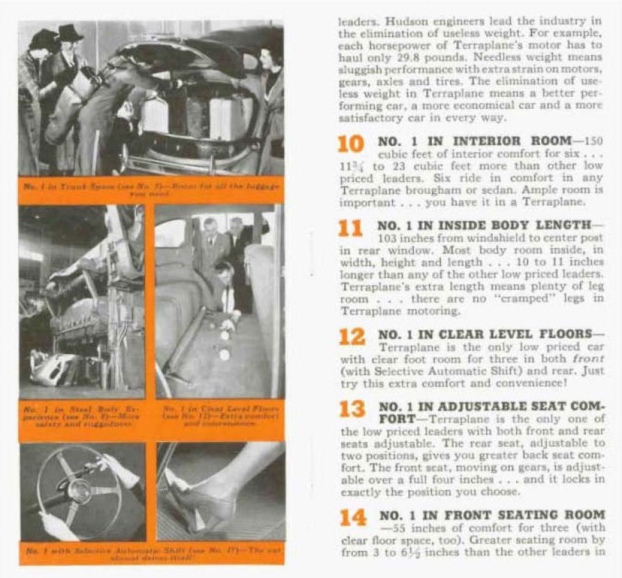 1937 Hudson Terraplane Number 1 Car Booklet Page 3
